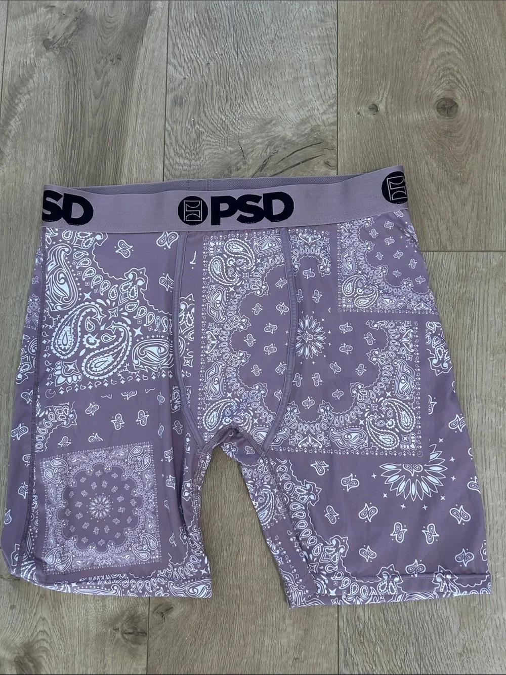 PSD Men's Paisley Maze Print Briefs - Mauve, Size XL, NWOT open package